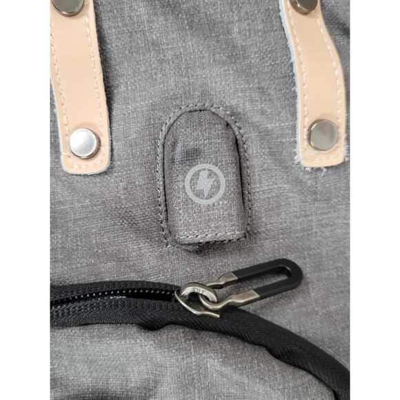 NWT Tocode Laptop BackPack Roll Top USB Anti Theft‎ DaypackWater Repellent Gray - Picture 9 of 13